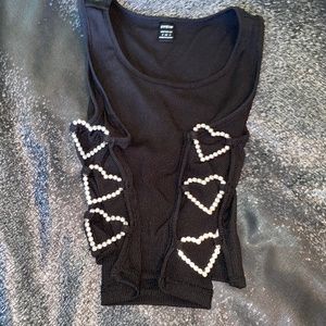 Cute side cut crop top